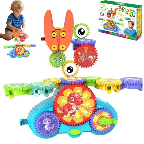 serifik creative learning building blocks,kreative gears-bausteine für das lernen,Kreatives Lernen Bausteine, Blöcke Bauspielzeug, Vorschule Lernen Sensorische Montessori Spielzeug-13-piece set von Ohphnt