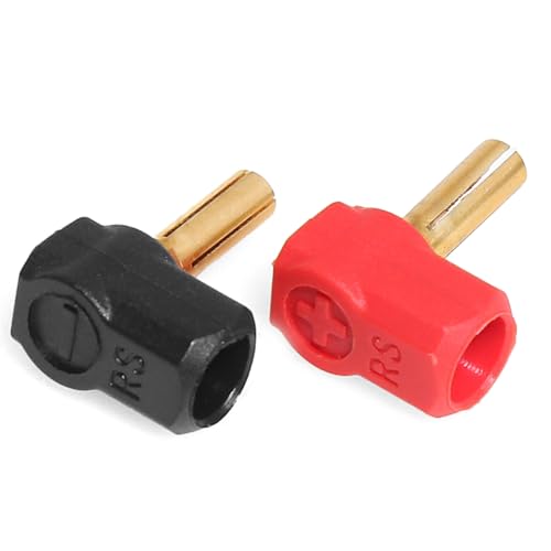 Ohulelks 2 Stück/Set L-Förmige Hartschalen-Kühlkörperstopfen und -Griffe Aus Metall, 4 Mm, für 1/10 Geländewagen-RC-Auto-Upgradeteile von Ohulelks