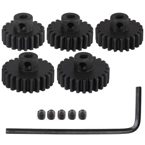 Ohulelks 32P Ritzelsatz Aus Gehärtetem Stahl, 1/8, 3,175 mm Loch, 20 Zähne, 21 Zähne, 22 Zähne, 23 Zähne, 24 Zähne, mit Sechskantschlüssel für Bürstenlosen RC-Bürstenmotor Ohulelks 32P Ritzelsatz Aus Gehärtetem Stahl, 1/8, 3,175 mm Loch, 20 Zähne, 21 Zähne, 22 Zähne, 23 Zähne, 24 Zähne, mit Sechskantschlüssel für Bürstenlosen RC-Bürstenmotor von Ohulelks