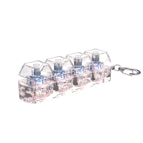 Ohulelks 4Tasten Tastatur-Tastenkappen, Zappelspielzeug, Stressabbau, DIY-Tastenkappen, Spielzeug-Tastaturkappen, Fingertaste, Zappel-Finger-Tastenkappen D von Ohulelks