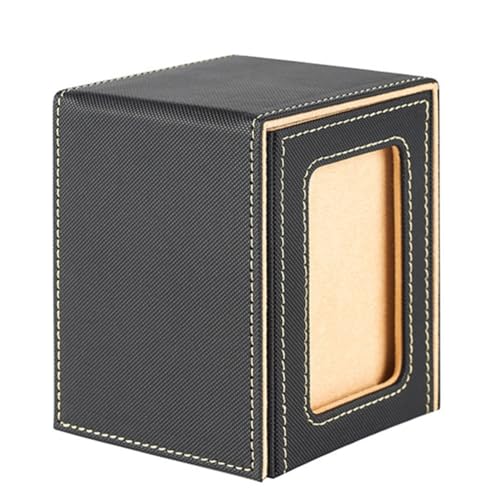 Ohulelks Karten Aufbewahrungsbox für Sammelkarten, Kartendeck Box mit Sichtfenster Kartendeck Hülle Khaki von Ohulelks