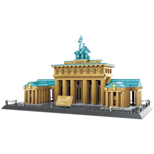 Oichy Architektur-Bauspielzeug Exquisites Brandenburger Tor-Bausteinmodell Neoklassizistische Bausteine-Sets für Kinder und Erwachsene (1551 Stück) von Oichy