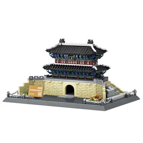 Oichy Architektur-Bauspielzeug Klassische Sungnyemun-Bausteinmodell-Sets Koreanisches Wahrzeichen Südtor-Klemmbausteine für Kinder und Erwachsene (900 Stück) von Oichy
