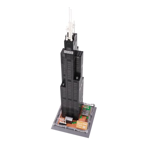 Oichy Architektur Konstruktionsspielzeug Chicagos Wahrzeichen Willis Tower Bausteine Sets Kreative Weltberühmte Bausatz Modellsets (1241 Stück) von Oichy