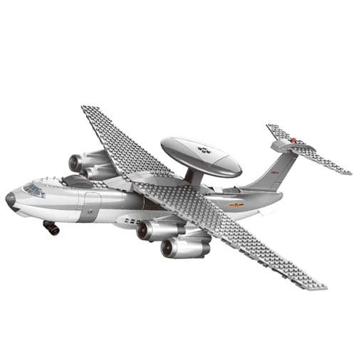 Oichy Aufklärungsflugzeug-Bausteinmodell Frühwarnflugzeug der Luftwaffe Bauspielzeug Klassische Bausätze für Sammlungen und Geschenke (199 Stück) von Oichy
