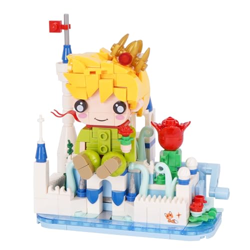 Oichy Baustein Set, Märchen Spielzeug Musik Bauspielzeug DIY Modellbausatz Kreatives Geschenk für Erwachsene und Kinder (Junge und Schloss) von Oichy