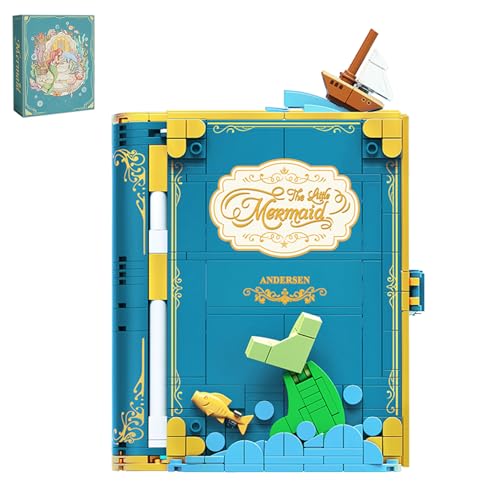 Oichy Baustein Sets 3 in 1 Klassisch Märchenbuch Building Blocks Kreatives Micro Unterwasserpalast Konstruktionsspielzeug für Kinder Erwachsene (572 Stück) von Oichy
