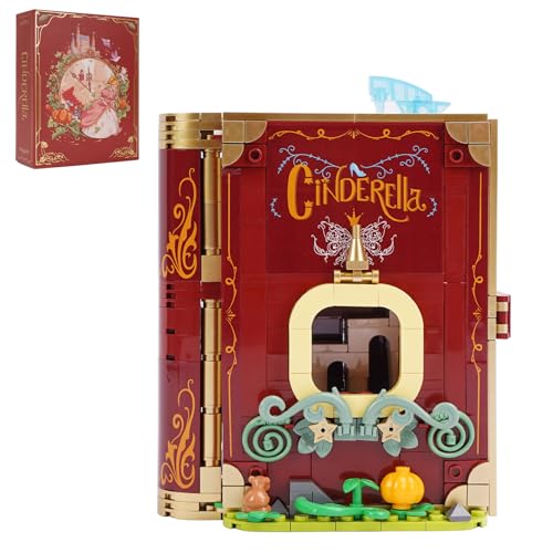 Oichy Baustein Sets Fantasy Märchenbuch Building Blocks 3 in 1 Schlosspalast Micro Konstruktionsspielzeug für Dekorationen und Geschenke (622 Stück) von Oichy