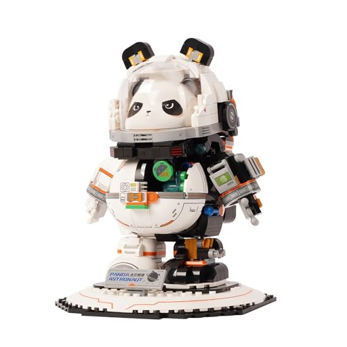 Oichy Bausteine Set Panda-Astronauten-Bausets Technik Space Astronaut Bauspielzeug mit Namensschild Weltraum-Spielzeugsets Kreatives Geschenk für Teenager und Erwachsene Oichy Bausteine Set Panda-Astronauten-Bausets Technik Space Astronaut Bauspielzeug mit Namensschild Weltraum-Spielzeugsets Kreatives Geschenk für Teenager und Erwachsene von Oichy