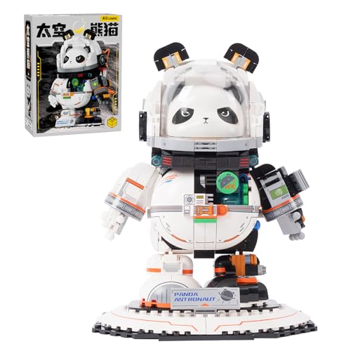Oichy Building Toys Tech Panda Astronauten-Baustein-Sets Coole Halb-Mecha-Bausteine für Kinder Teenager Erwachsene von Oichy