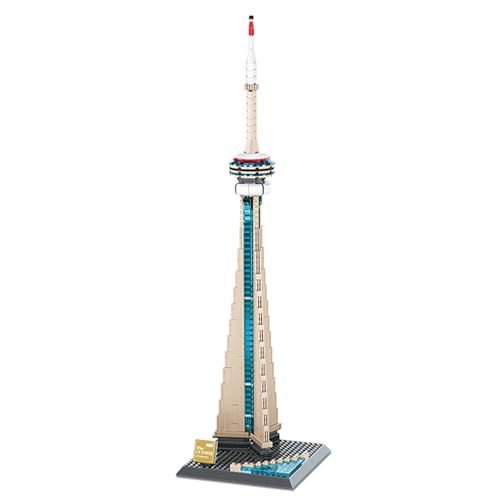Oichy CN Turmbau-Spielzeug Berühmtes Wahrzeichen Architektur Modell Bausätze Kreative Baustein-Sets für Sammlungen Dekorationen und Geschenke (400 Stück) von Oichy