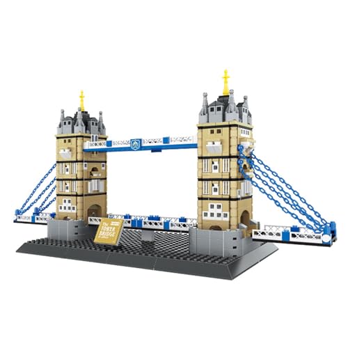 Oichy Tower Bridge Bauspielzeug Mini-Architektur Bausteinmodell Weltberühmtes Wahrzeichen Bausätze zum Sammeln und Dekorieren (969 Stück) von Oichy