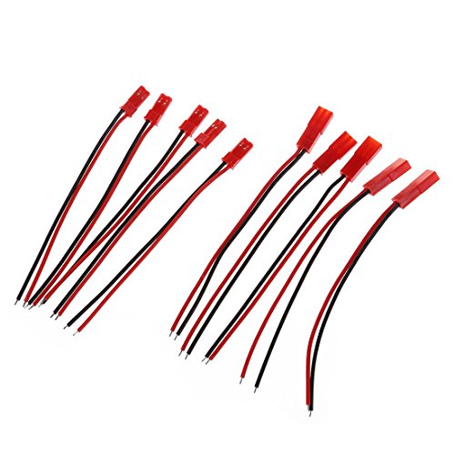 Oikabio 5 Paar 22 AWG 100 mm Kabel 2 JST M F Stecker für Anschluss RC Batteriemotor Oikabio 5 Paar 22 AWG 100 mm Kabel 2 JST M F Stecker für Anschluss RC Batteriemotor von Oikabio