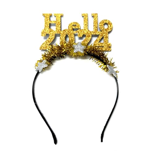 Oilmal Neujahrs Haarreifen Auffälliges Stirnband Haarband Für Weihnachtskostüm Requisiten Perfekt Für Feiern Weihnachtsfeier Kostüm Kopfbedeckung von Oilmal