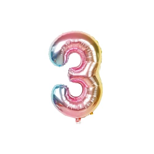 Oirigaga 44 Stück Geburtstagsdeko Set, Kindergeburtstag Party Deko Luftballons, Cartoon Helium Ballons Folienballons mit Happy Birthday Banner und Cake Topper für 3 Jahre Jungen Mädchen, Blau Rosa Oirigaga 44 Stück Geburtstagsdeko Set, Kindergeburtstag Party Deko Luftballons, Cartoon Helium Ballons Folienballons mit Happy Birthday Banner und Cake Topper für 3 Jahre Jungen Mädchen, Blau Rosa von Oirigaga
