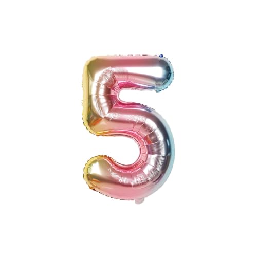 Oirigaga 44 Stück Geburtstagsdeko Set, Kindergeburtstag Party Deko Luftballons, Cartoon Helium Ballons Folienballons mit Happy Birthday Banner und Cake Topper für 5 Jahre Jungen Mädchen, Blau Rosa Oirigaga 44 Stück Geburtstagsdeko Set, Kindergeburtstag Party Deko Luftballons, Cartoon Helium Ballons Folienballons mit Happy Birthday Banner und Cake Topper für 5 Jahre Jungen Mädchen, Blau Rosa von Oirigaga