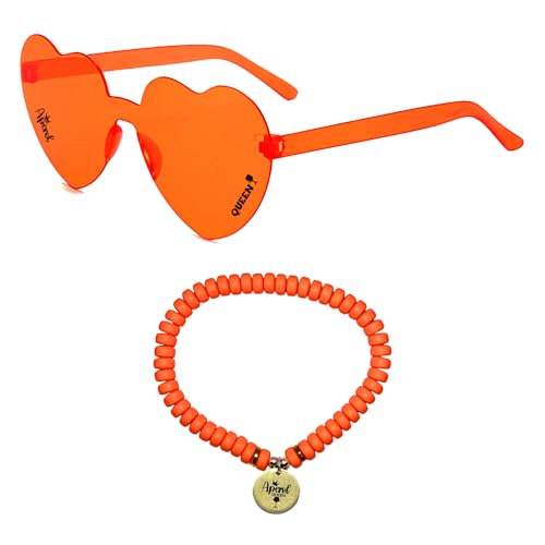 Oizemori Aperol Armband und Aperol Sonnenbrille Set, Aperol Gläser, Aperol Armbänder, Aperol Geschenke für Frauen Ideal für Fasching, Karneval und Aperol Spritz Partys, Aperol Deko für jede Feier Oizemori Aperol Armband und Aperol Sonnenbrille Set, Aperol Gläser, Aperol Armbänder, Aperol Geschenke für Frauen Ideal für Fasching, Karneval und Aperol Spritz Partys, Aperol Deko für jede Feier von Oizemori