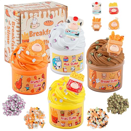 4er-Pack Food Butter Slime, Schleim Set für Mädchen & Jungen 8–12 Jahren, Slime Partygeschenke für Kinder, Sensorisches Spielzeug Schleim für Kinder, Oster Halloween & Weihnachts Geschenke 4er-Pack Food Butter Slime, Schleim Set für Mädchen & Jungen 8–12 Jahren, Slime Partygeschenke für Kinder, Sensorisches Spielzeug Schleim für Kinder, Oster Halloween & Weihnachts Geschenke von Okaybee