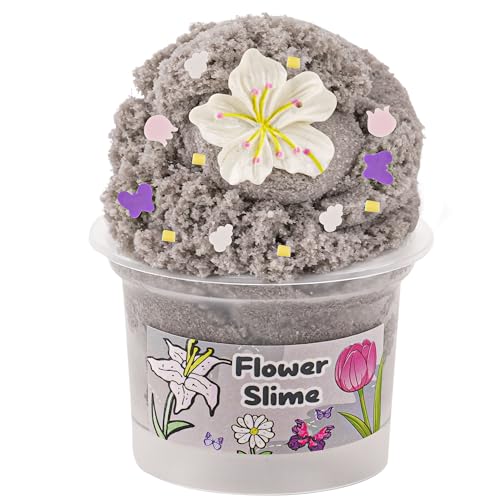 Flower Grau Cloud Slime, Schleim-Partygeschenke für Mädchen und Jungen im Alter von 8–12 Jahren, Sensorisches Schleim Spielzeug, Weihnachts-, Geburtstags- und Hallowmas-Geschenk für Kinder Flower Grau Cloud Slime, Schleim-Partygeschenke für Mädchen und Jungen im Alter von 8–12 Jahren, Sensorisches Schleim Spielzeug, Weihnachts-, Geburtstags- und Hallowmas-Geschenk für Kinder von Okaybee