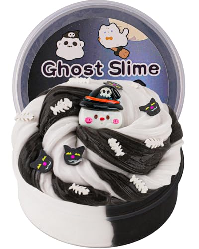 Geist Schwarz & Weiß Butter Slime, Schleim für Kinder, Slime Partygeschenke, Geburtstagsgeschenk, Hallowmas-Geschenk, Schleim Spielzeug für Mädchen und Jungen im Alter von 8–12 Jahren Geist Schwarz & Weiß Butter Slime, Schleim für Kinder, Slime Partygeschenke, Geburtstagsgeschenk, Hallowmas-Geschenk, Schleim Spielzeug für Mädchen und Jungen im Alter von 8–12 Jahren von Okaybee