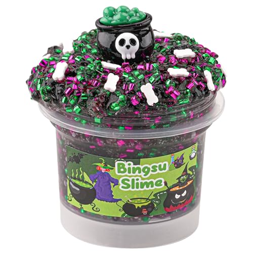 Grün Lila Schwarz Bingsu Slime, Crunchy Schleim für Kinder, Slime-Partygeschenke für Mädchen und Jungen im Alter von 8–12 Jahren, Sensorisches Schleim Spielzeug, Weihnachts und Hallowmas Geschenk Grün Lila Schwarz Bingsu Slime, Crunchy Schleim für Kinder, Slime-Partygeschenke für Mädchen und Jungen im Alter von 8–12 Jahren, Sensorisches Schleim Spielzeug, Weihnachts und Hallowmas Geschenk von Okaybee
