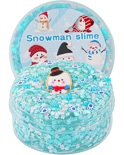 Snowman Glitter Blue & White Sequins Slime, Crunchy Schleim für Kinder, sensorisches Schleimspielzeug, Geschenke für Mädchen und Jungen zum Geburtstag, Ostern, Halloween, Weihnachten Snowman Glitter Blue & White Sequins Slime, Crunchy Schleim für Kinder, sensorisches Schleimspielzeug, Geschenke für Mädchen und Jungen zum Geburtstag, Ostern, Halloween, Weihnachten von Okaybee