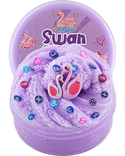 Swan Purple Cloud Slime, Schleim-Partygeschenke für Mädchen und Jungen im Alter von 8–12 Jahren, Sensorisches Schleim Spielzeug, Weihnachts-, Geburtstags- und Hallowmas-Geschenk für Kinder Swan Purple Cloud Slime, Schleim-Partygeschenke für Mädchen und Jungen im Alter von 8–12 Jahren, Sensorisches Schleim Spielzeug, Weihnachts-, Geburtstags- und Hallowmas-Geschenk für Kinder von Okaybee