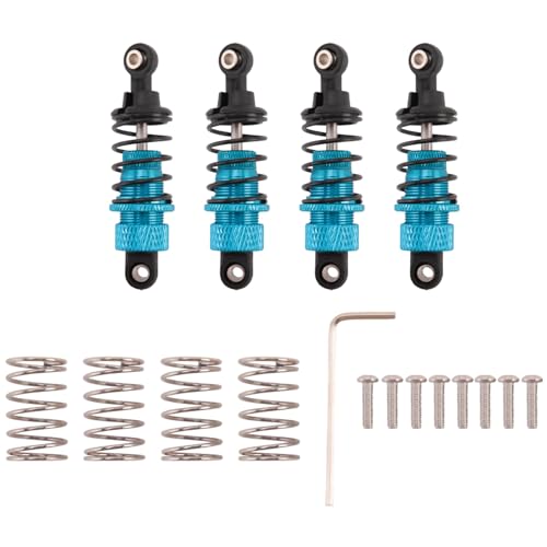Okeeyseda 4 StüCk RC Autos Aluminium Stoß DäMpfer Vorne & Hinten DäMpfer FüR TT-01 TT01 /TT02 M5 M6 1/10 RC Upgrade Teile Blau Okeeyseda 4 StüCk RC Autos Aluminium Stoß DäMpfer Vorne & Hinten DäMpfer FüR TT-01 TT01 /TT02 M5 M6 1/10 RC Upgrade Teile Blau von Okeeyseda
