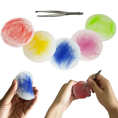 Okueejur 5 Packungen Skin Picking Fidget Pads mit Pinzette für Trichotillomanie Haut Picking Fidget Toys Haut Haar Picking Fidget Angst Erwachsene Okueejur 5 Packungen Skin Picking Fidget Pads mit Pinzette für Trichotillomanie Haut Picking Fidget Toys Haut Haar Picking Fidget Angst Erwachsene von Okueejur