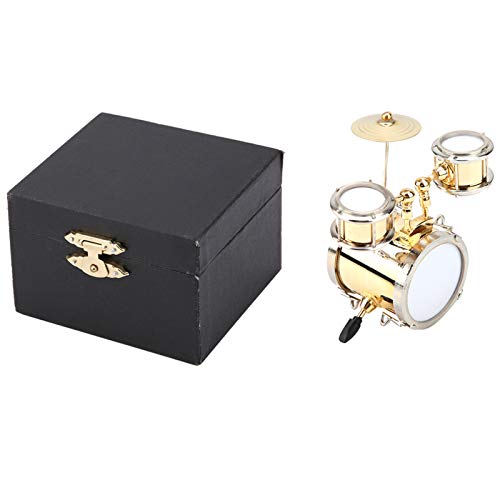 Miniatur-Gitarrenmodell, Musikinstrument, Ornament, Schlagzeuger, Geschenk, Mini-Puppenhaus-Zubehör mit Box für Heimdekoration Ornamente Miniatur-Gitarrenmodell, Musikinstrument, Ornament, Schlagzeuger, Geschenk, Mini-Puppenhaus-Zubehör mit Box für Heimdekoration Ornamente von Okuyonic