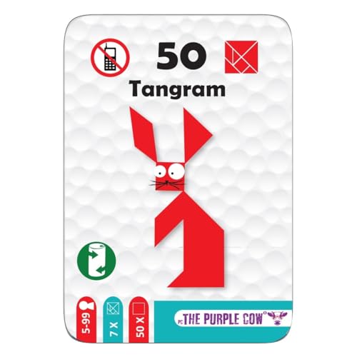 Old Teddys The Purple Cow 3958-50 Tangram, Reise-Logik-Spiel, über 5 Jahre von Old Teddys