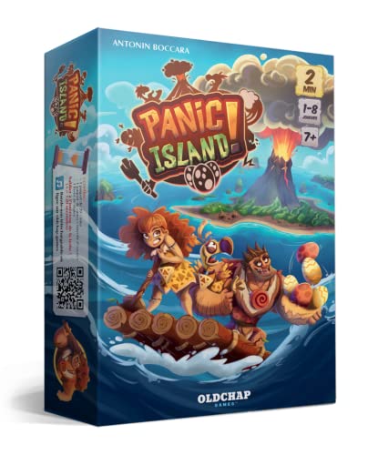 Oldchap Panic Island – Neue Version – Old Chap – Gesellschaftsspiel für die Familie – kooperatives Spiel – schnelles Spiel – französische Version (OLD014PA) von Oldchap