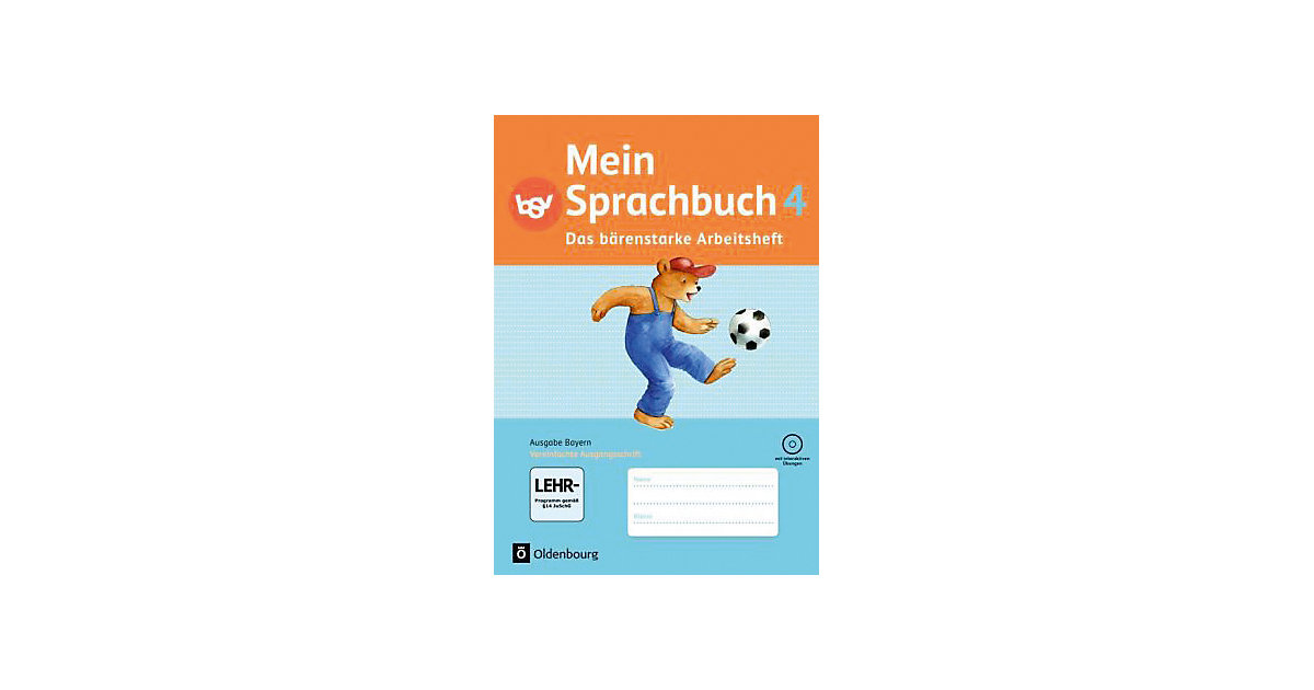 Buch - Mein Sprachbuch, Ausgabe Bayern: 4. Jahrgangsstufe, Arbeitsheft in Vereinfachter Ausgangsschrift mit CD-ROM Buch - Mein Sprachbuch, Ausgabe Bayern: 4. Jahrgangsstufe, Arbeitsheft in Vereinfachter Ausgangsschrift mit CD-ROM von Oldenbourg Schulbuchverlag