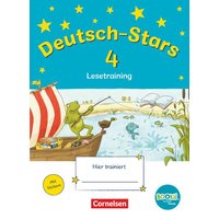 Deutsch-Stars - BOOKii-Ausgabe - 4. Schuljahr. Lesetraining - Übungsheft mit Lösungen von Oldenbourg Schulbuchverlag