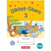 Diktat-Stars - BOOKii-Ausgabe - 3. Schuljahr. Übungsheft mit Lösungen von Oldenbourg Schulbuchverlag