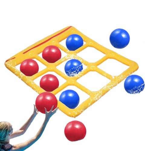 Oldmoom Poolspiele,Poolspiele Für Teenager | Stabile Aufblasbare Aktivitäten Mit 10 Bällen Für Reise See Garten Draußen Familie Freunde von Oldmoom