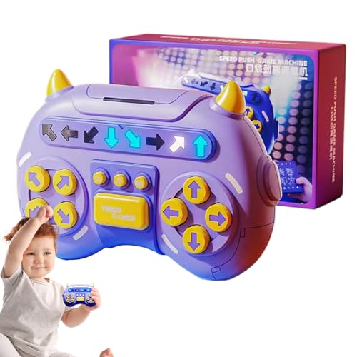 Schnelle Spielkonsole durch Schieben, Schieben der Spielkonsole | Tanzspielkonsole Speed Dance Machine Speed Handheld, Dance Popping Fidget Educational Interactive Pushing Toy für Kinder von Oldmoom