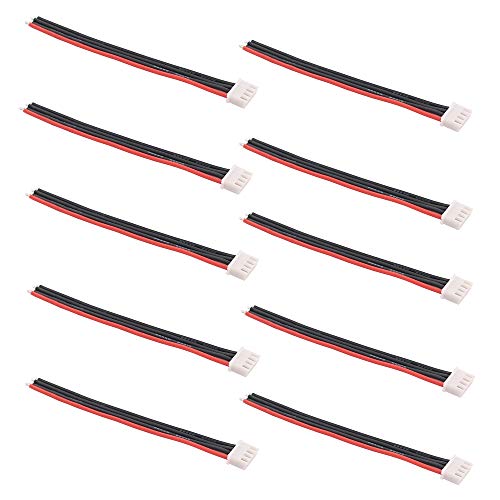 OliRC 10 St.10 cm JST-XH 3S Balance Stecker Verbinder Adapter Führen Draht 22awg Silikon Kabel für RC Lipo Batterie ladegerät (C123-10) von OliRC