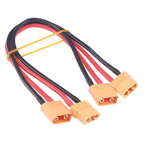 OliRC 2pcs XT90 M to XT90 FM Adapter Extension Female Male for RC Battery(C175-2) von OliRC