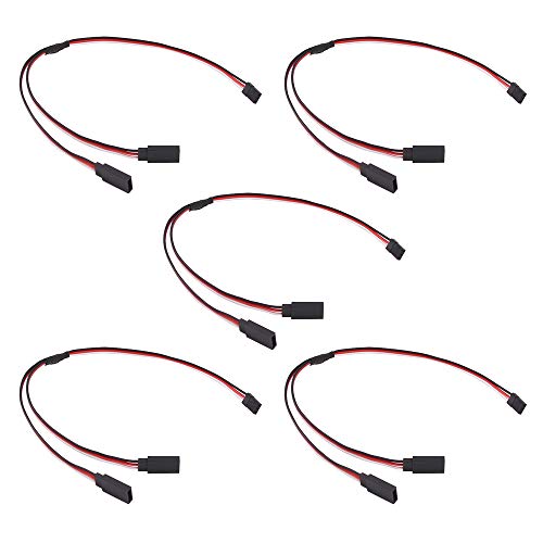 OliRC 5pcs 300mm Servo Y Kabel Verlängerungs Kabel 22awg 60 cores für RC Car Helicopter Servo Empfänger Kabel (C143-5) von OliRC