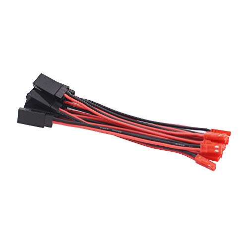 OliYin 10 Stück JST Männlichen zu JR Futaba Weibliche Servo Stecker Verbinder Adapter Kabel 20awg 10 cm Silikon Draht für RC Lipo Batterie OliYin 10 Stück JST Männlichen zu JR Futaba Weibliche Servo Stecker Verbinder Adapter Kabel 20awg 10 cm Silikon Draht für RC Lipo Batterie von OliYin