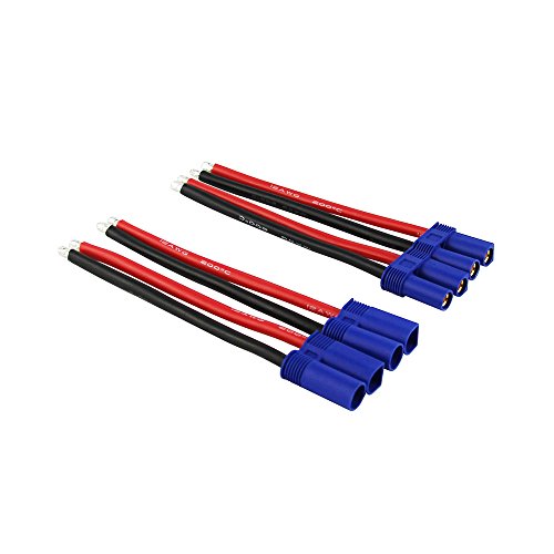 OliYin 2 Paar EC5 5,0mm Männlich Weiblich Bananenstecker mit 12awg Silikon Draht 3,93 Zoll RC Hobby Lipo Batterie OliYin 2 Paar EC5 5,0mm Männlich Weiblich Bananenstecker mit 12awg Silikon Draht 3,93 Zoll RC Hobby Lipo Batterie von OliYin