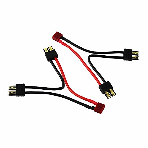 OliYin 2 stücke 2-Male TRX zu 1-Weibliche Deans Serie Stecker Adapter Kabel Draht 14awg 10cm für RC LiPO (Packung von 2) von OliYin