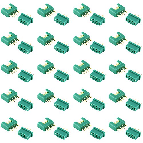 OliYin 20 Paare MPX Multiplex Steckverbinder 6 Pin MPX Stecker Männlich und Weiblich Für RC LiPo Batterie ESC Motor von OliYin