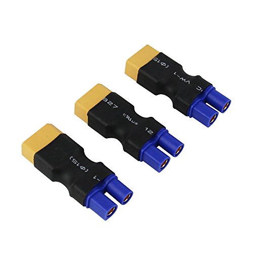 OliYin 3 stücke Männlich XT60 zu Weiblich EC3 Losi Connector Adapter für Crawler Turnigy (Packung von 3) von OliYin