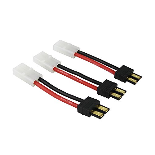 OliYin 3 stücke Compatible for Tamiya Weiblich zu TRX Männlich Adapter Stecker Kabel 14awg 5cm 5cm für Revo Ladegerät OliYin 3 stücke Compatible for Tamiya Weiblich zu TRX Männlich Adapter Stecker Kabel 14awg 5cm 5cm für Revo Ladegerät von OliYin
