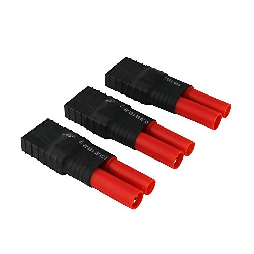 OliYin 3 stücke Männlich HXT 4,0 mm zu Weiblich TRX Stecker Adapter 4,0mm 4mm 4 Kugel (Packung von 3) von OliYin