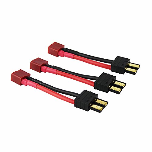 OliYin 3 stücke Männlich TRX zu Weiblich Deans Stecker Adapter Kabel 14awg 5cm für LiPo Slash Revo (Packung von 3) von OliYin