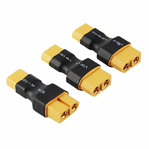 OliYin 3 stücke Männlich XT-30 zu Weiblich XT-60 Adapter für Drone FPV Wireless Connector (Packung von 3) von OliYin