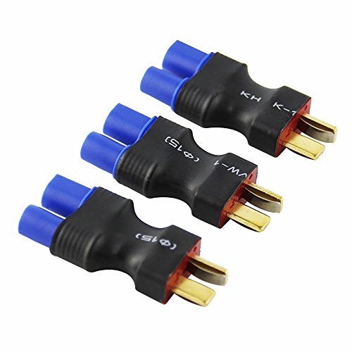 OliYin 3 stücke Männlichen Deans zu Weiblich EC3 Losi Stecker Adapter für Brushless Lipo(Packung 3) von OliYin